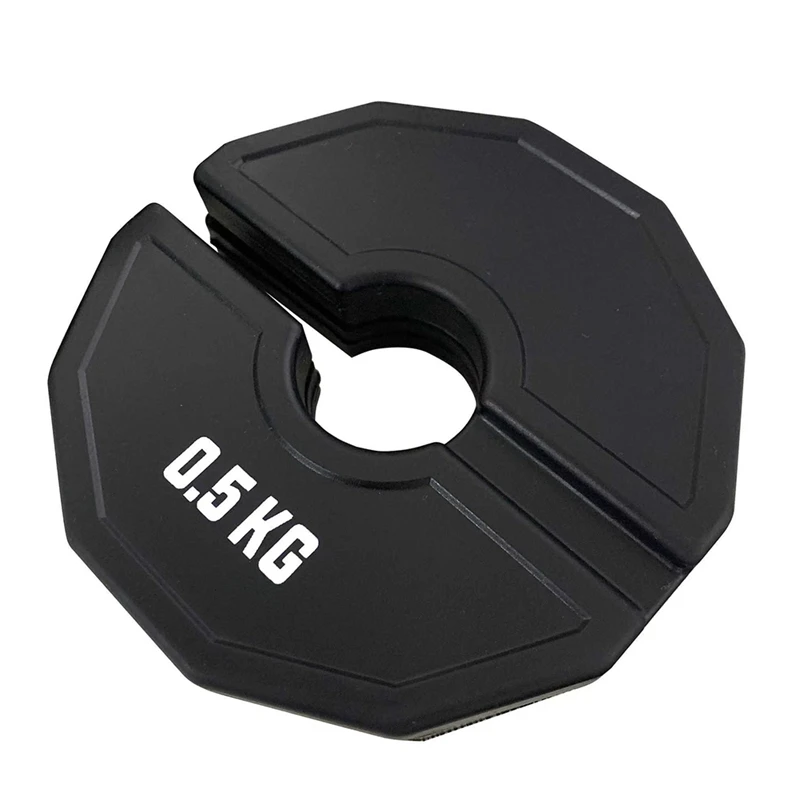 Gym Micro-Plates Dumbbell Fractional Weight Plate Rubber Fractional Weight Plates Add-On Change Black