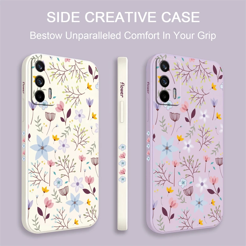 Luxury Fashion Flower Leaf Silicone Shockproof Soft Phone Case