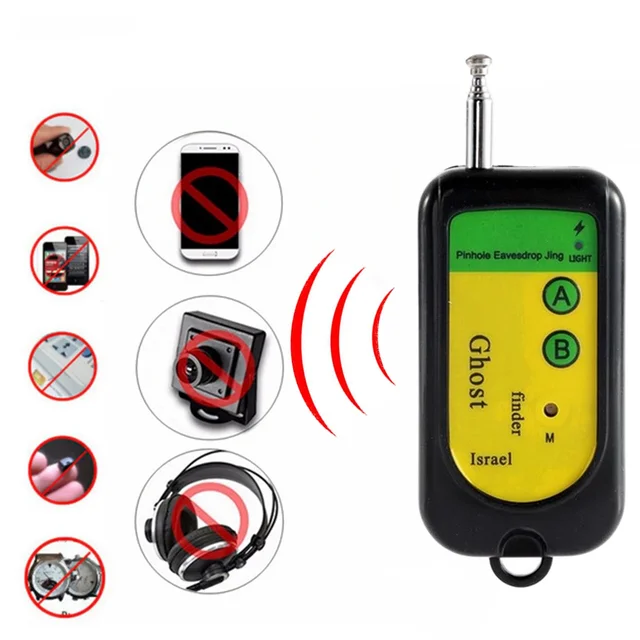 Anti-Spy Wireless RF Signal Detector Bug GPS Camera Signal Detection GPS Tracker Hidden Camera Eavesdropping Finder Device 3