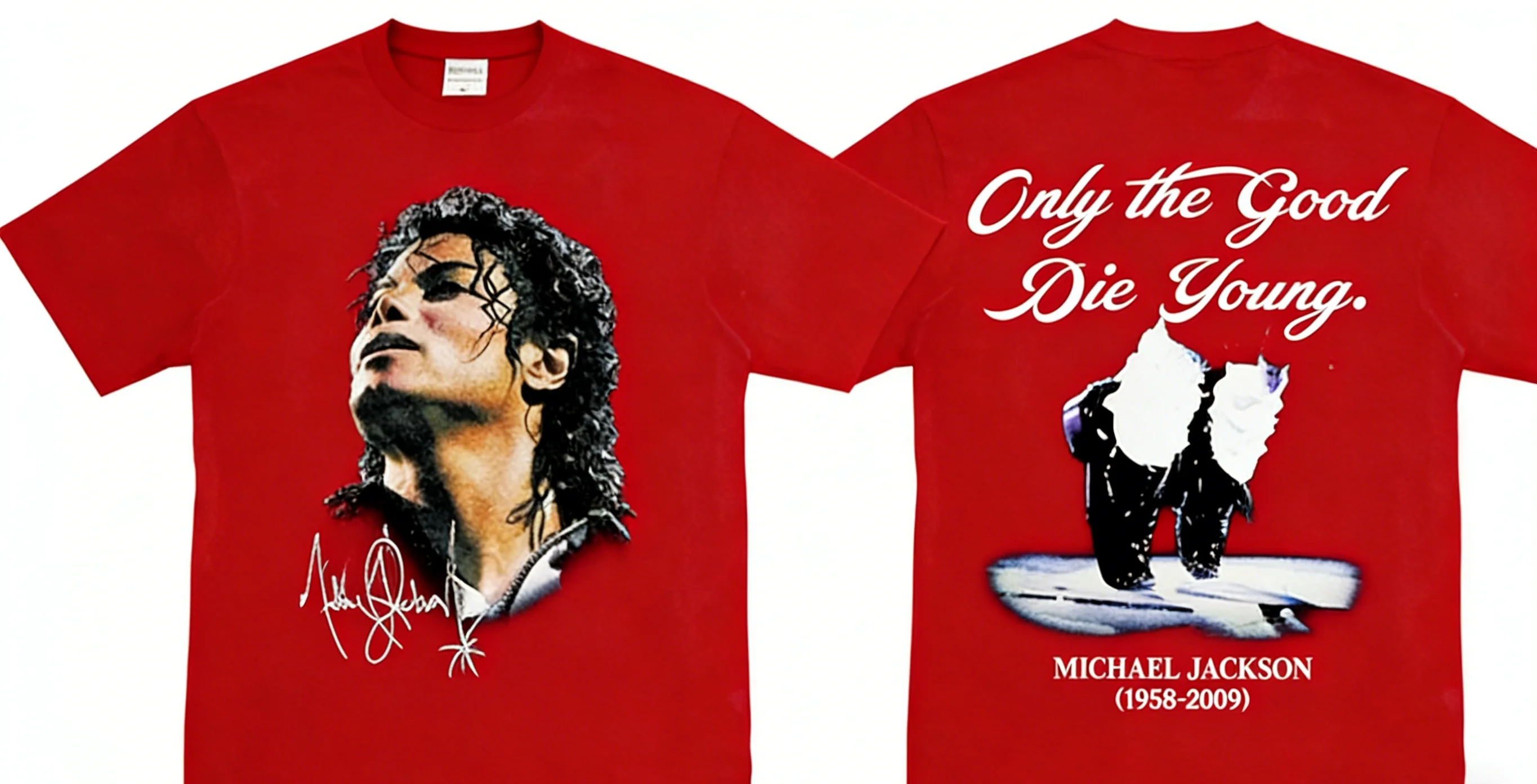 Michael Jackson MJ the King of Rock Retro Short Sleeve Men Women Summer Tshirt Kid Adults Children Parent Child Cotton T Shirt