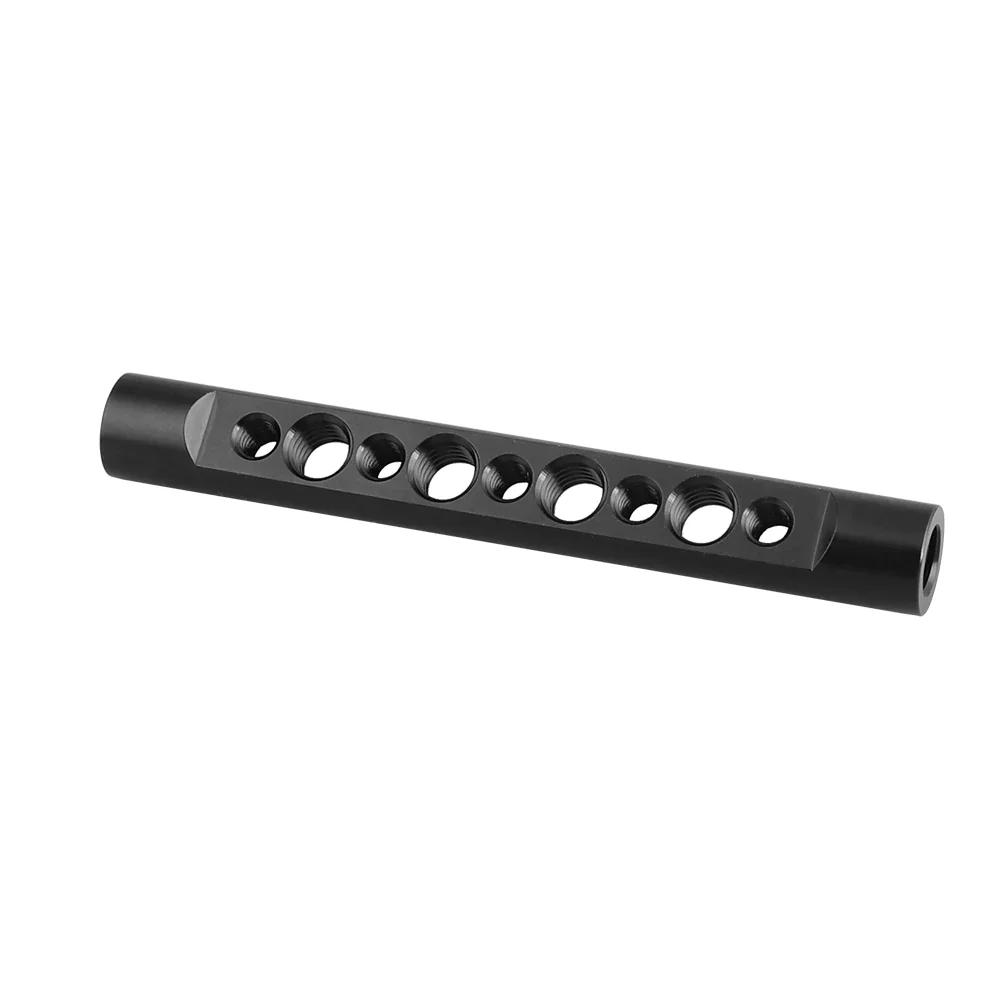 15mm Aluminum Cheese Rods Multiple Lengths with Internal 3/8" Mounting Points On Either End
