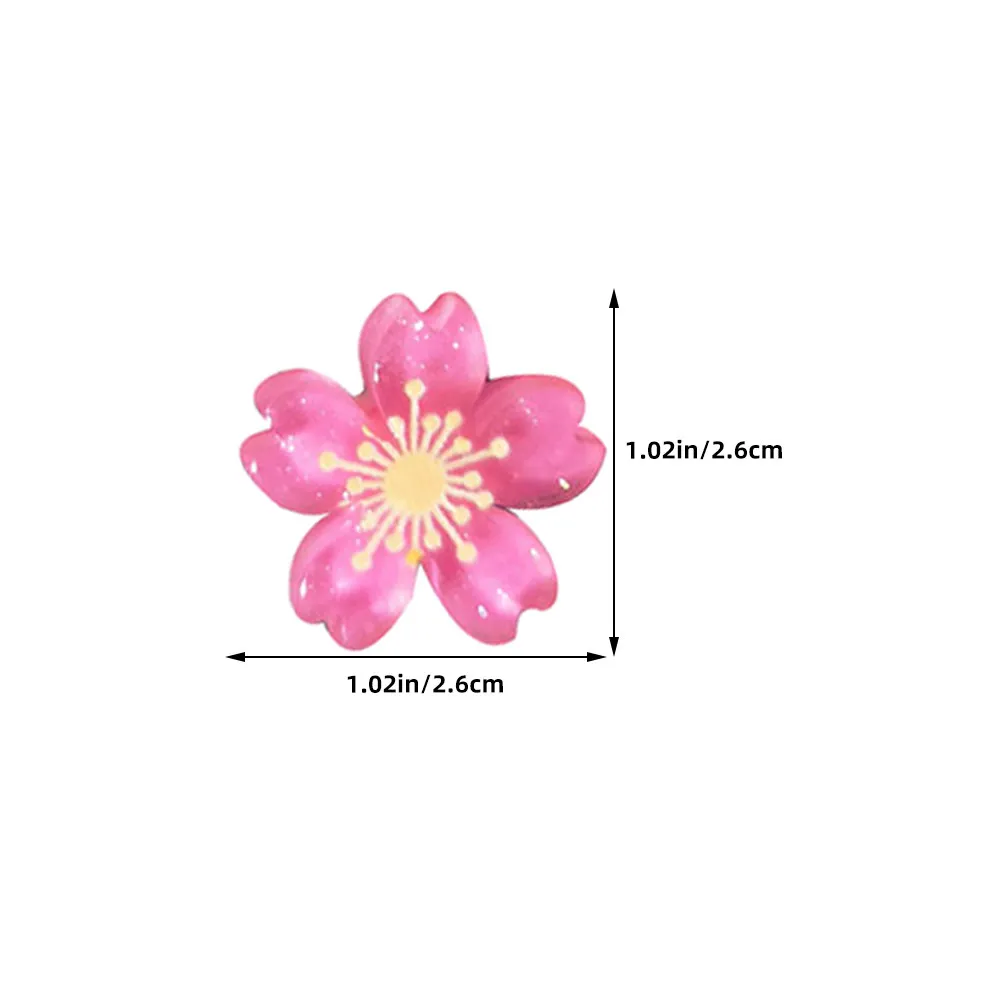 30개의 미적 감각이 돋보이는 벚꽃 레진 푸시핀, 장 플랫 압정, 게시판 사진 디스플레이, 책상 정리, 공예용
