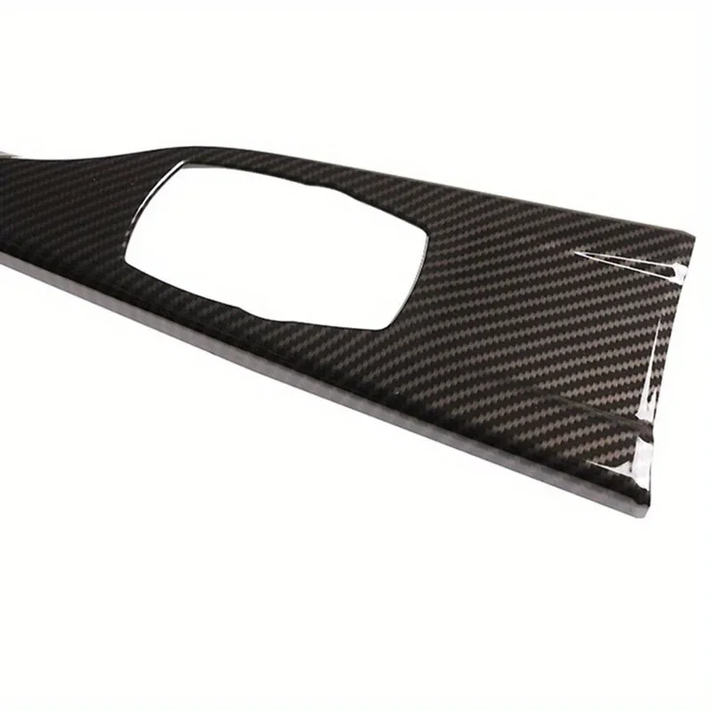 BMW F30 F31 F34 F32 F36 M3 M4(RHD)용 ABS 카본 파이버 자동차 멀티미디어 패널 커버 트림 리얼 카본 파이버 스티커