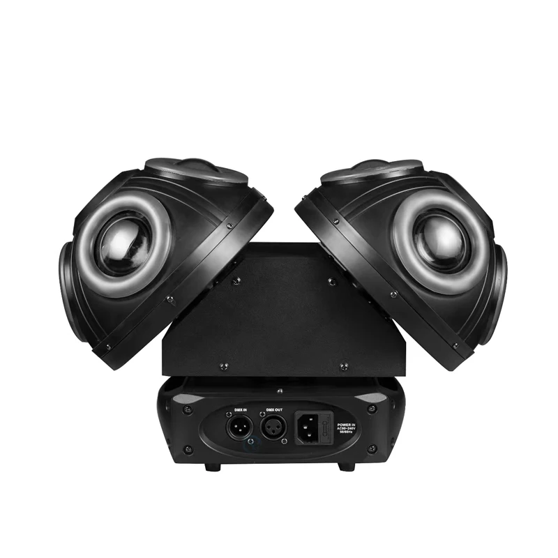 Newest 150W DJ Double Head Disco Ball RGB Laser Colorful Light Strip Strong Beam Moving Head Light DMX512 For Bar Party Event