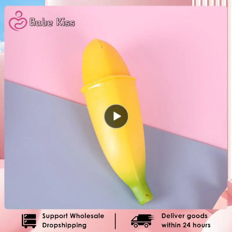 

Soft Banana Toys Squeeze Antistress Novelty Toy Stress Relief Venting Joking Decompression Funny Toy For Children Gift New