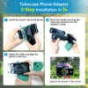 APEXEL Binoculars Telescope Phone Adapter Smartphone Mount Clip For Monoculars Microscope Astronomy Telescopes Connector 4
