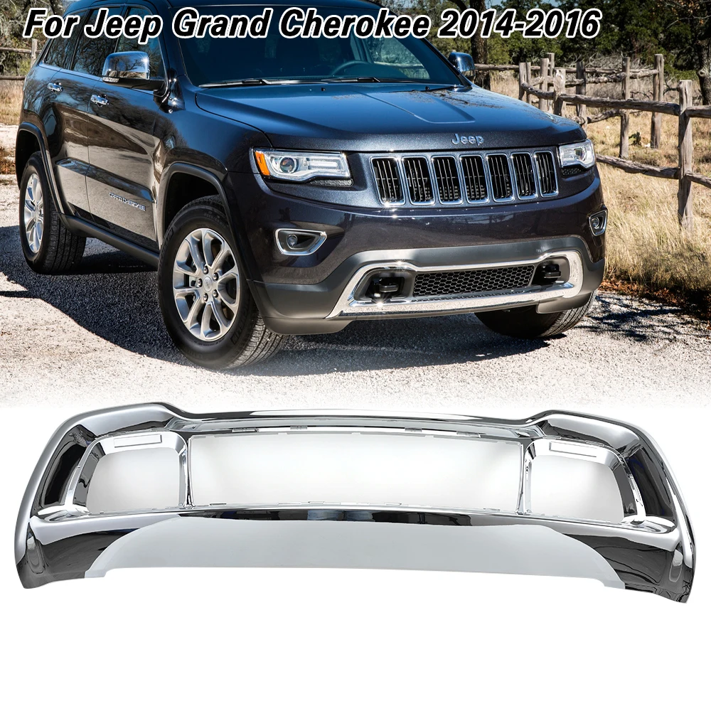 

Front Bumper Lower Grille Trim Strips for Jeep Grand Cherokee 2014 2015 2016 Chrome Grille Frame 68143105AC accessories