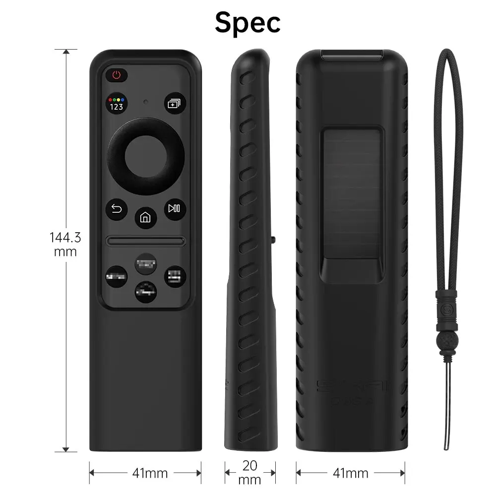 Silicone Remote Cover for Samsung 2023 TM2360E BN59 01432A TM2361E BN59 01455E Samsung Smart TV Remote Anit Lost with Lanyard 3