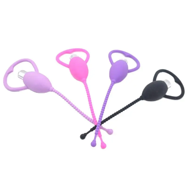 Chastity Urethral Vibrator Sound Catheter Male Female Penis Insert Device Silicone Dilator Penis Plug Stretching Sex Toy for Men