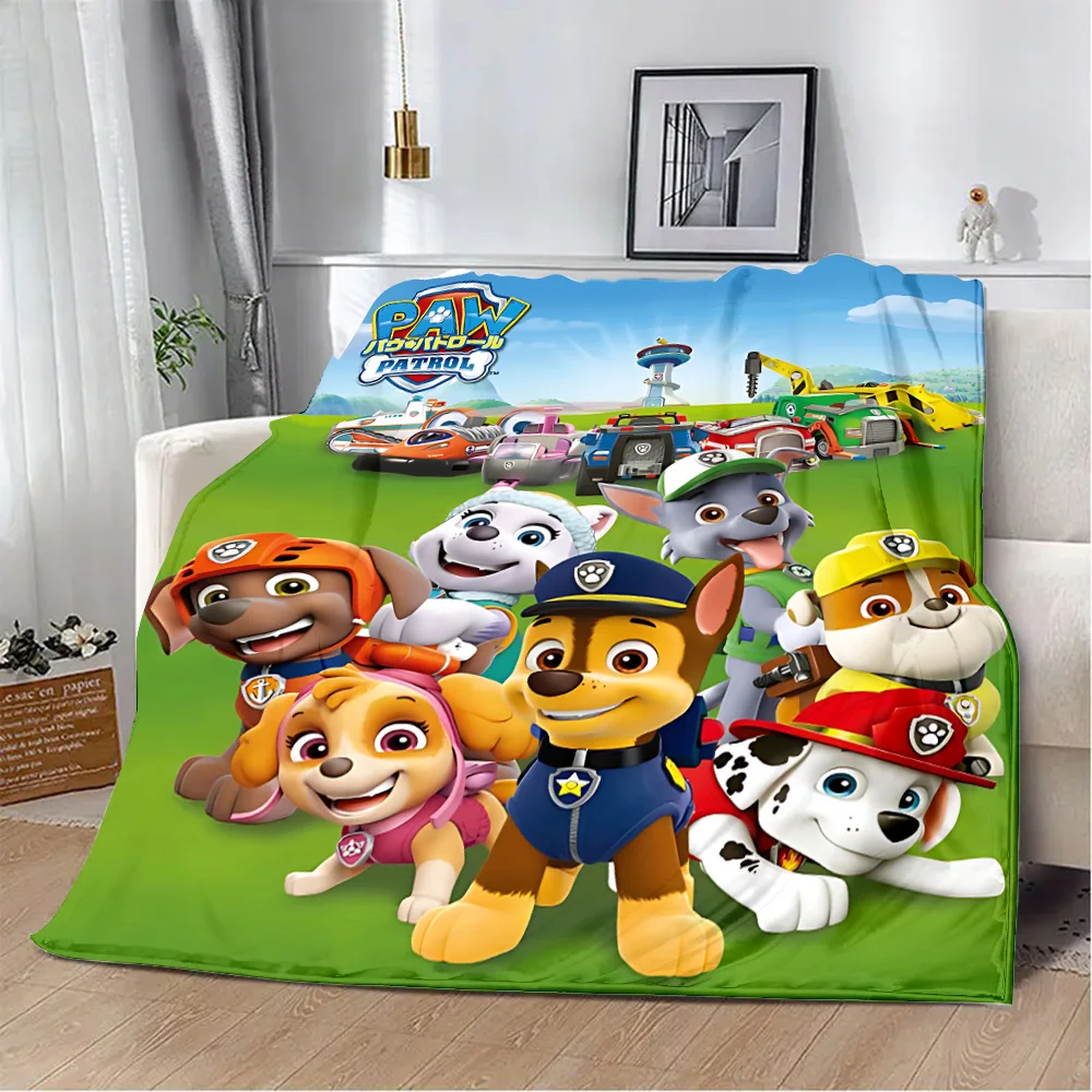Cute P-PatrolS Cartoon P-PAWs Printed Blanket Picnic Blankets Warm Blanket Soft Comfortable Blanket Home Travel Birthday Gift 2