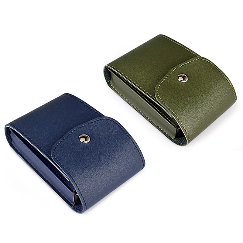 PU Leather Portable Case for Mobile Charger Earphone USB Data Cable Bag Travel Mouse Cable Electronic Accessories Storage Pouch