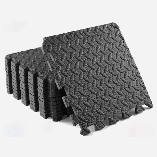 ½ inch Home Gym Mat with EVA Foam Interlocking Tiles for MMA, Fitness, Gymnastics and Gym Protection, Floor Liner
