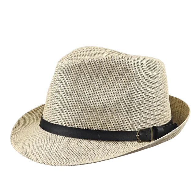 Oversize Big Head Men's Straw Fedoras - Outdoor Fishing Trilby Sun Hat for Dad Summer Beach Fashionable Women's Large Size Hat 4