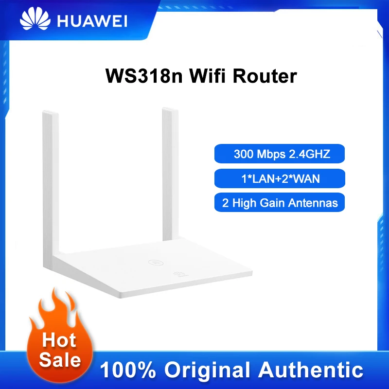 

European Version HUAWEI WS318n Wifi Router 2.4Ghz 300Mbps Wireless Router Wifi Repeater With 2 High Gain Antennas