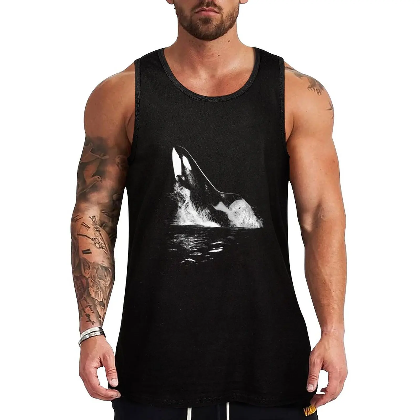 

New Leaping Orca Tank Top fitness vests for men Men's summer clothes 2023