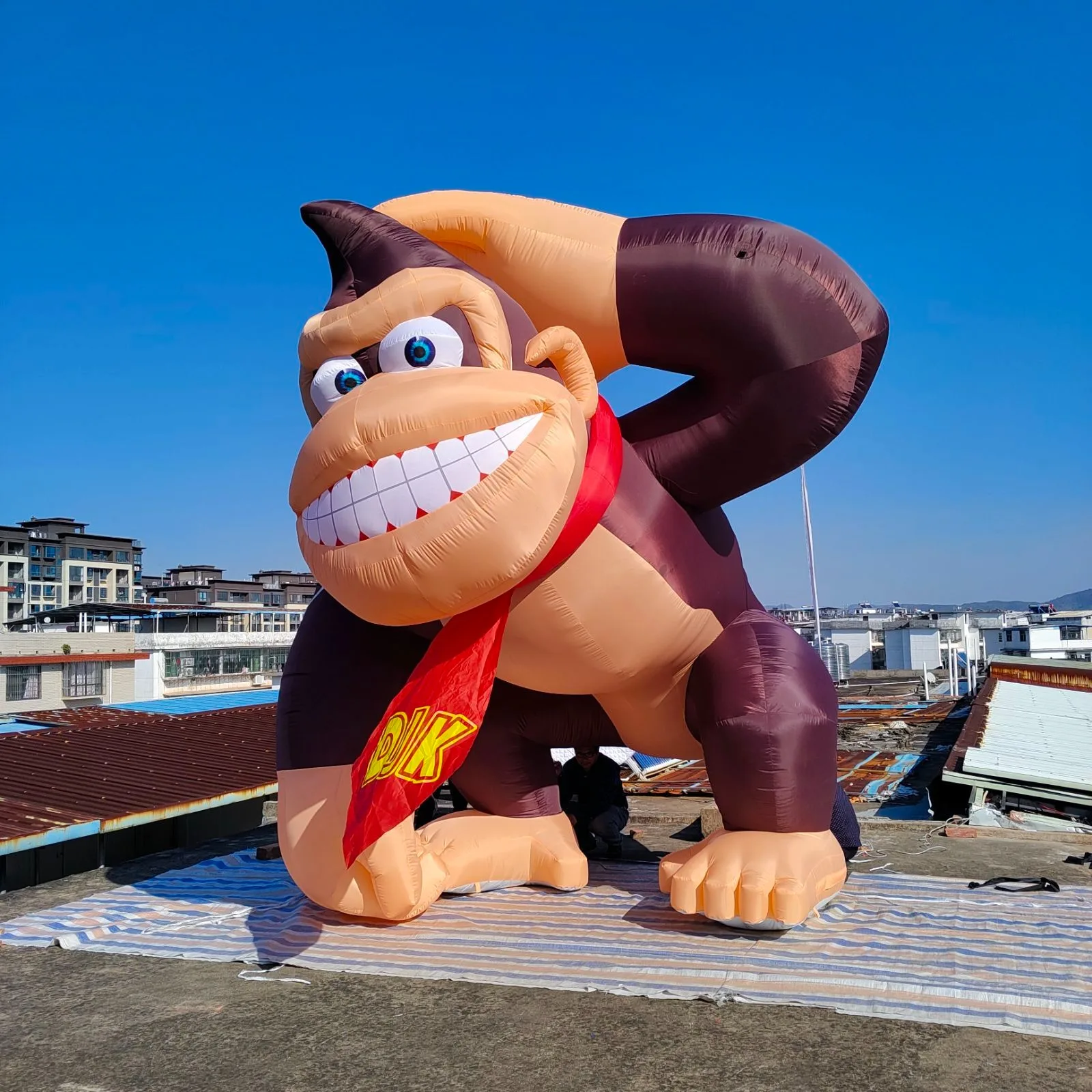 Arco Inflável Portátil para Carnaval ao Ar Livre com Entrada Removível e Porta de Anel, Arco Inflável para Publicidade