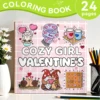COZY GIRL VALENTINES Coloring Book for Adults Cute Drawing Book Perfect Gift for Party and Birthday 1
