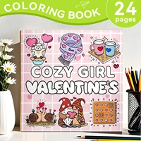 COZY GIRL VALENTINES Coloring Book for Adults Cute Drawing Book Perfect Gift for Party and Birthday 1