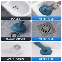 1pc Plastic Toilet Plunger 3