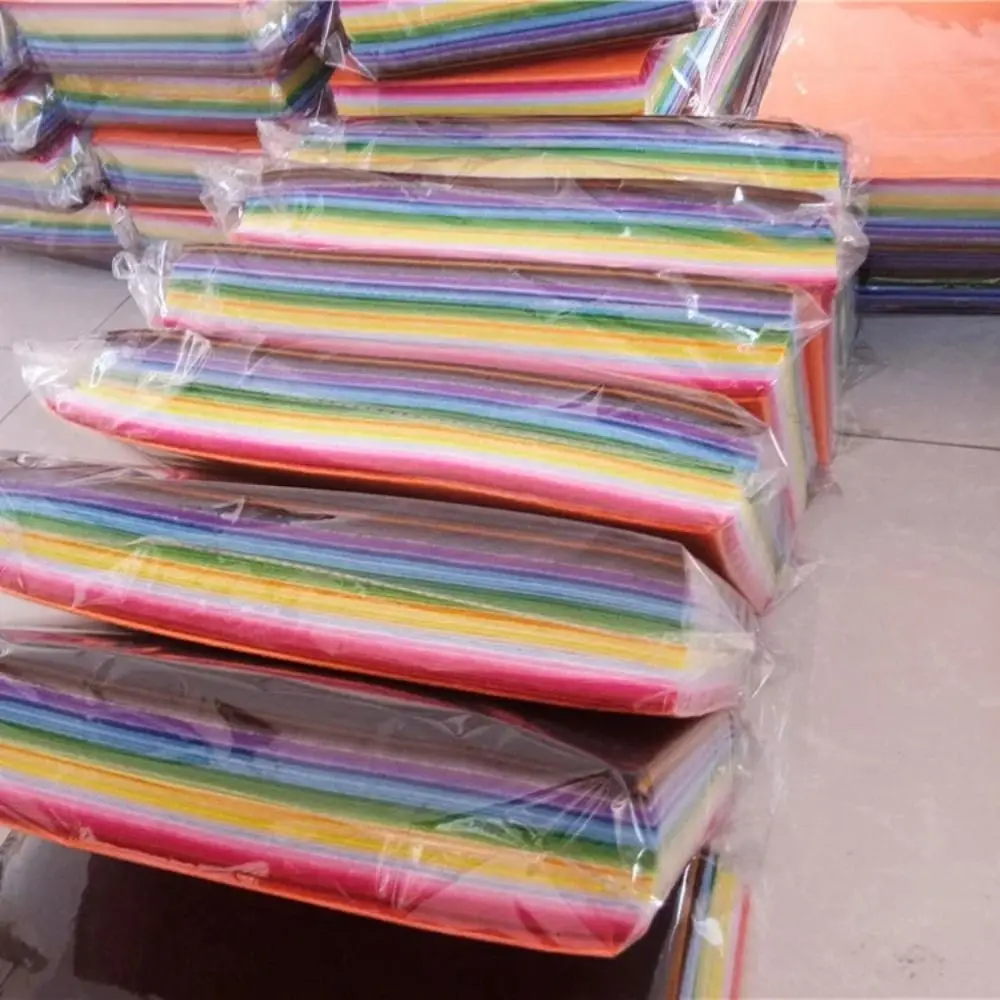 40Pcs Colorful Felt Fabric Sheet Squares Handicraft Needlework Felt Fabric Durable 1mm Thick Non Woven Fabric Sewing DIY Craft