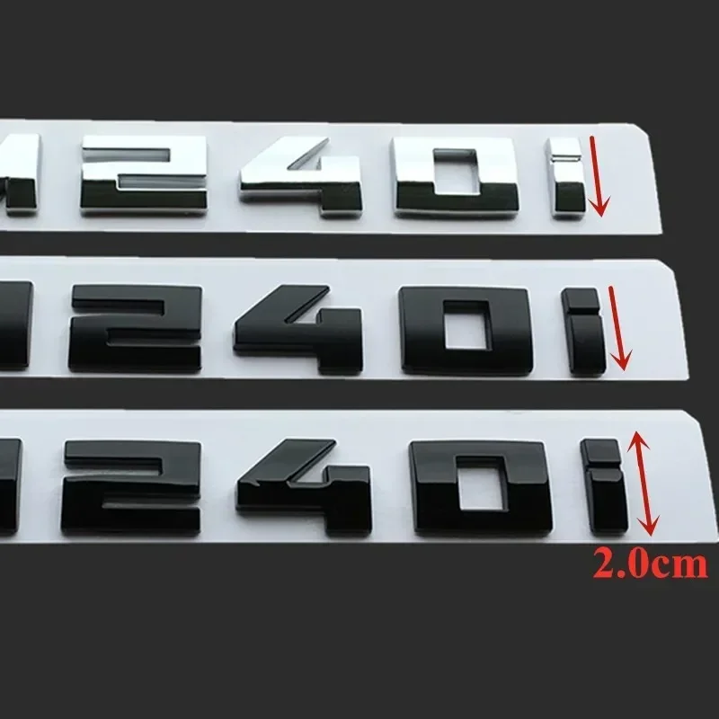 BMW용 3D ABS 리어 부트 트렁크 엠블럼 배지 로고, 자동차 스티커, BMW F10 F30 E36 E90 M M140i M240i M340i M440i M540i M640i M740i