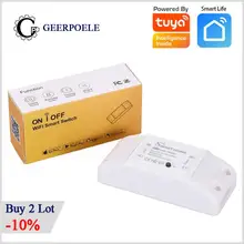

Wifi Smart Switch Alexa Mobile Phone Wireless Remote Control Timing Graffiti Tuya Interruptor Inteligente Google Gadgets