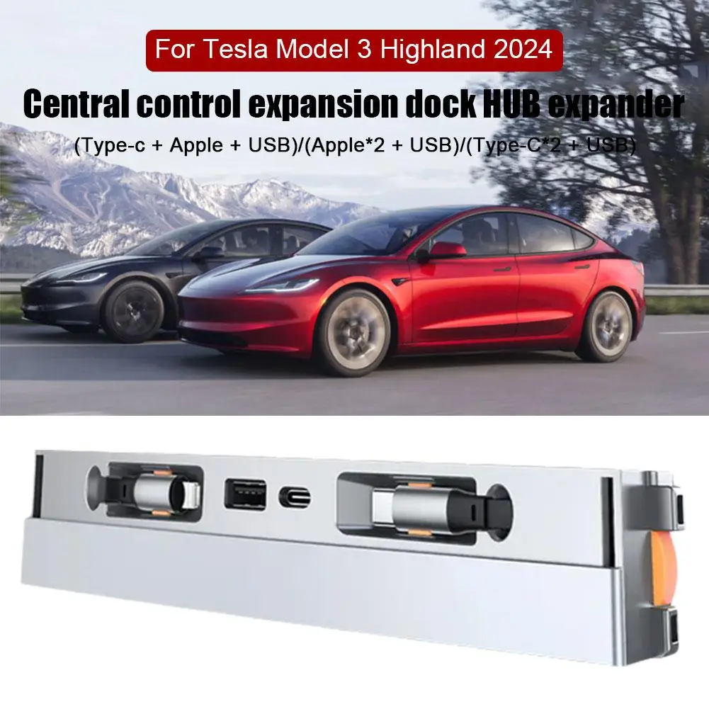 

Зарядное устройство для Tesla Highland 2024, 54 Вт, USB, аксессуары для автомобиля, док-станция для быстрой зарядки X3I4
