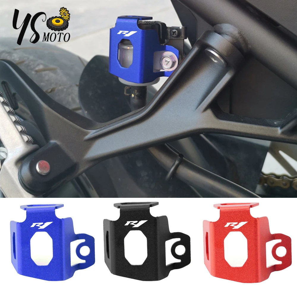 

Для yamaha YZF R1 YZFR1 1998-2021 2019 2020 высокое качество задний тормозной бак для мотоцикла жидкость резервуар Защитная крышка