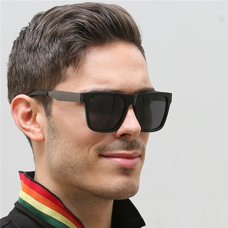 Retro Square Polarzied Men's Sunglasses For Driving High Quality