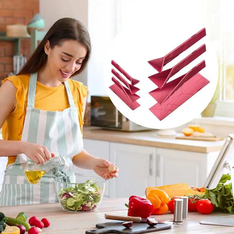 Kitchen Measuring Spoons 3In1 Folding Food Measurement Multi-purpose Flat Cups For Cooking Baking