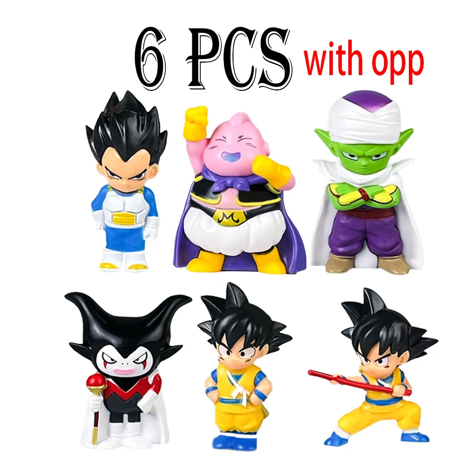 Auf Lager Dragon Ball Goku Vegeta Son Goku Gomah Mini Sammelfiguren Anime-Figuren Kindergeburtstag/Weihnachtsgeschenk – Detail 4