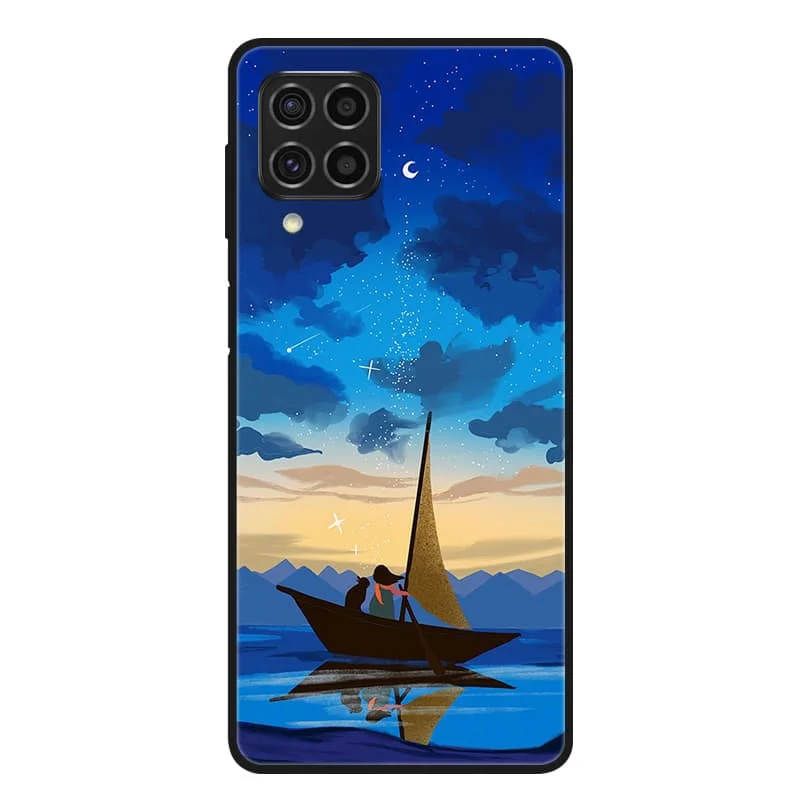 Black Shockproof Case Cover for Samsung Galaxy - Durable Protective Back Shell