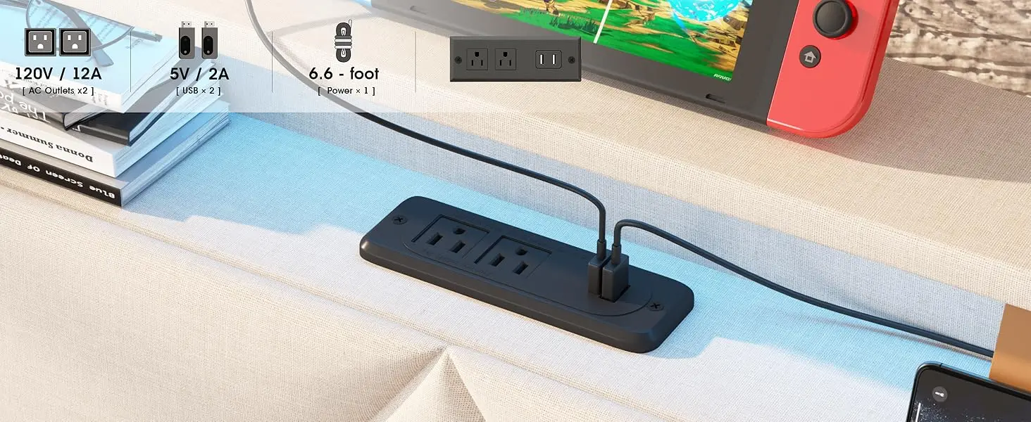 bed frame with charing station