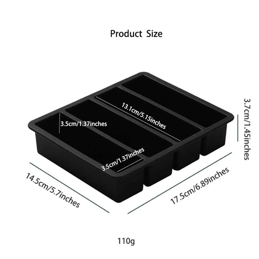 Giant Silicone Ice Cube Trays - Non-Toxic, Durable & Easy-Release