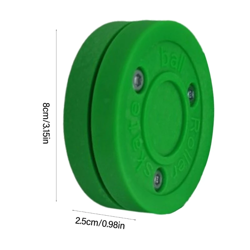 Street Hockey Puck Green Biscuit Ice Hockey Puck Plastic Training Puck Reusable Ice Puck Training Practicing Ice Hockey 6
