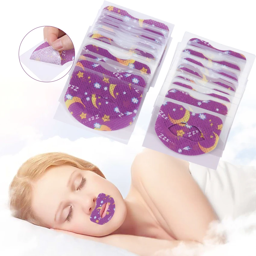 

30PCS/Pack Adult Night Sleep Oral Correction Patch Lip Nose Respiratory Improvement Patch Children'S Snoring Prevention Patch