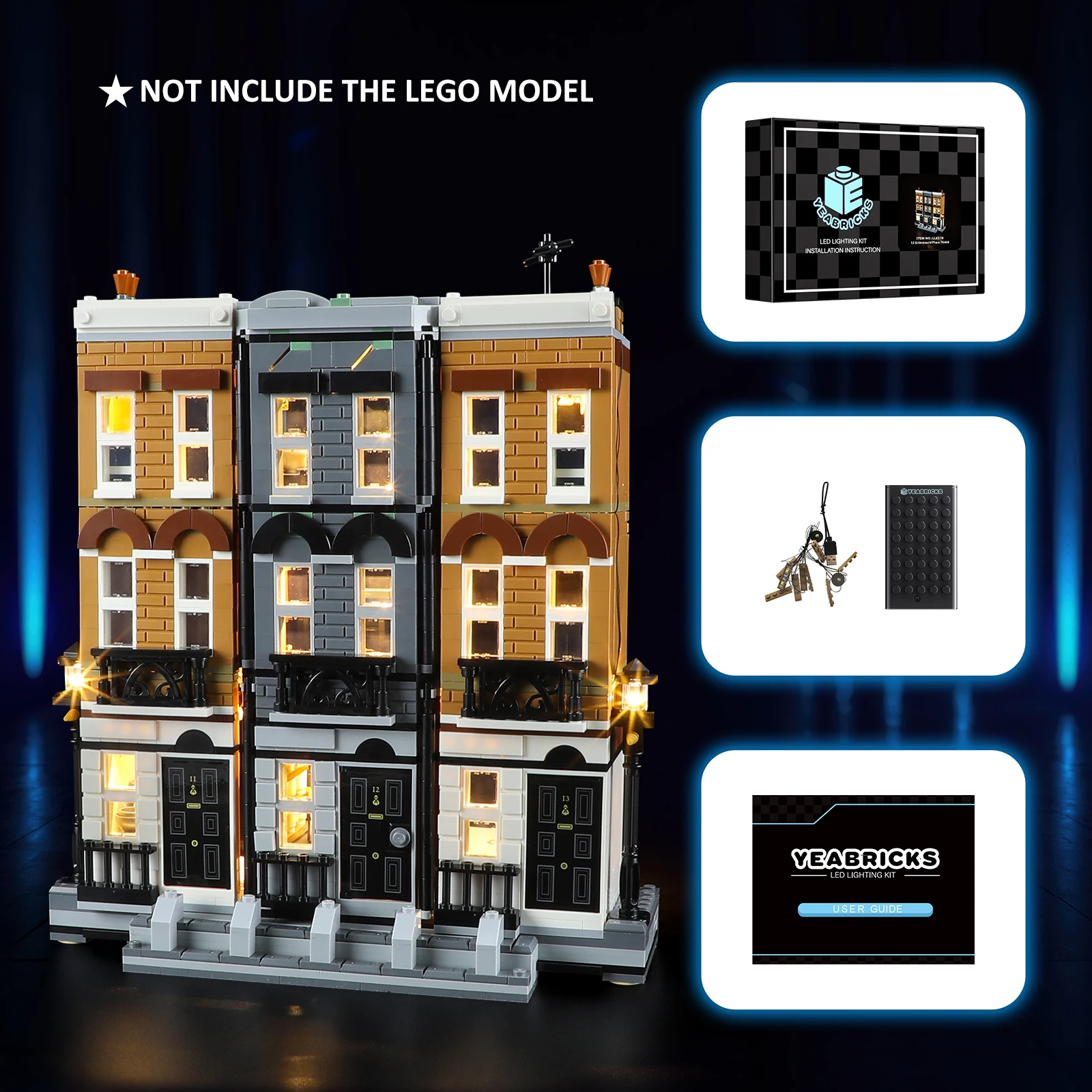 

JOY MAGS Led Light Kit for 76408 12 Grimmauld Place Building Blocks Set (NOT Include the Model) Bricks Toys for Children