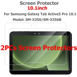 Premium Clear Tempered Glass Screen Protector for 10.1 - Inch Tablets - 2 Pack (2PC Screen Protector)