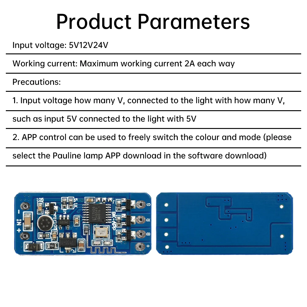 DC5-12V RGB Flashing Light Module LED Strip Light Controller Color Changing Ambient Lights Phantom Module