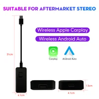 Wired To Wireless Apple CarPlay Android Auto Dongle For Aftermarket & Factory Stereo Unit USB Adaptor For iPhone Android Phone