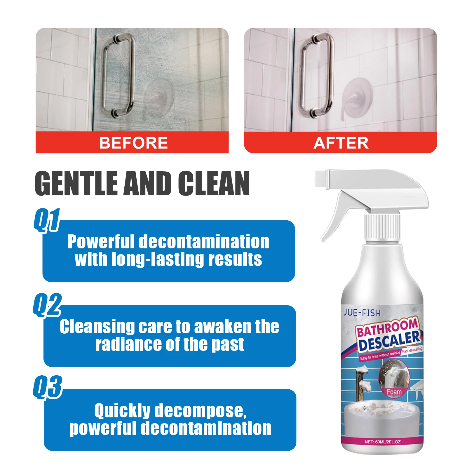 Bathroom Cleaner Multi Functional Bathroom Cleaner Cleans Stubborn Dirt Restores Shine Removes Odor No Irritation No Residue