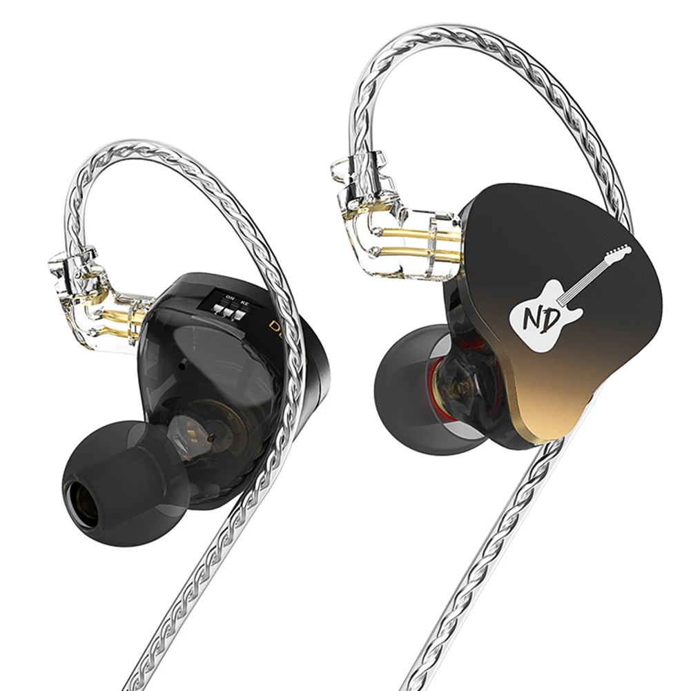 Fone de Ouvido Dinâmico com Monitor Cancelamento de Ruído Plug Earbuds Tom Ajustável Esportivo Corrida Dinâmico com Fio nd Dd3 35 mm