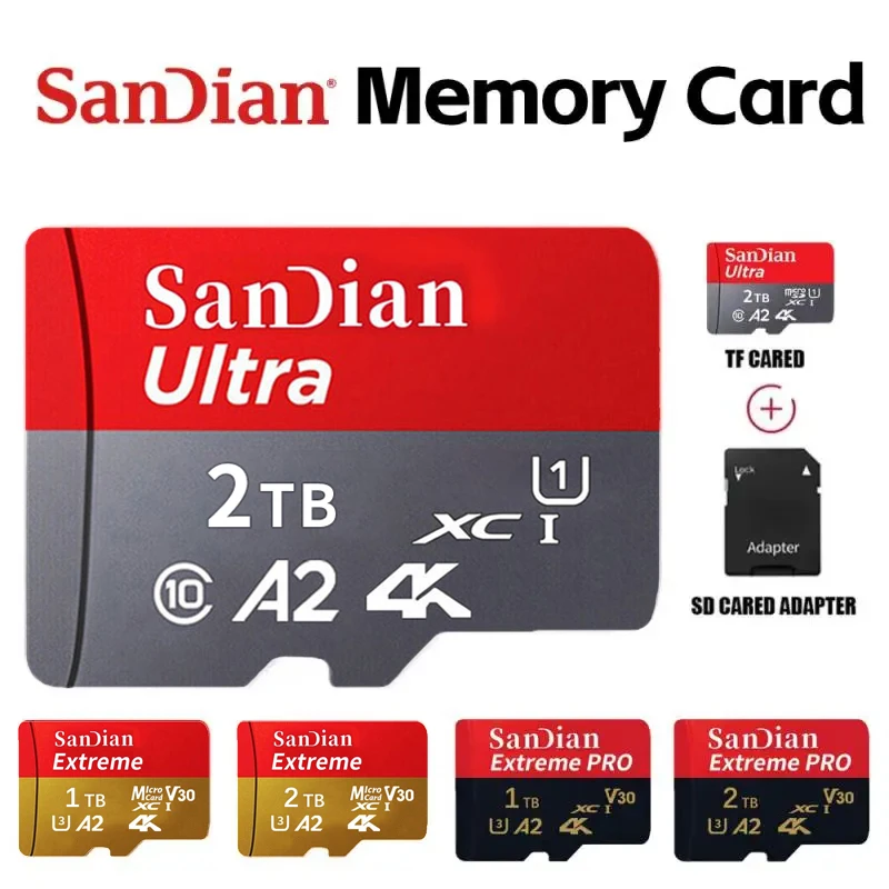

Оригинальная SD-карта, 128 ГБ, 256 ГБ, 512 ГБ, карта памяти Micro TF SD, высокоскоростная карта памяти класса 10 A2, флуоресцентная карта памяти 1 ТБ