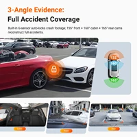 Vantrue N4 Pro S 3 canaux DashCam STARVIS 2 HDR IR Vision nocturne 4K + 1080P + 2.5K caméra arrière étanche Wi-Fi GPS 24h Mode de stationnement 6