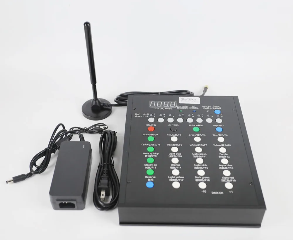 ROF-MAO 無線制御ブレスレットライト、ポストカード RGB LED Bracelet Flash Wristband or 33 Keys DMX Remote