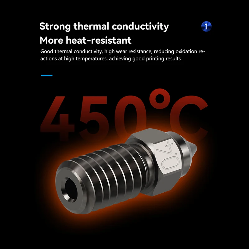 CHT Nozzle For Ender 3 V3 SE NOZZLE Brass Hardened Nozzles For Spider Hotend Ender 7 Ender 5 S1 Serise Extruder Nozzle