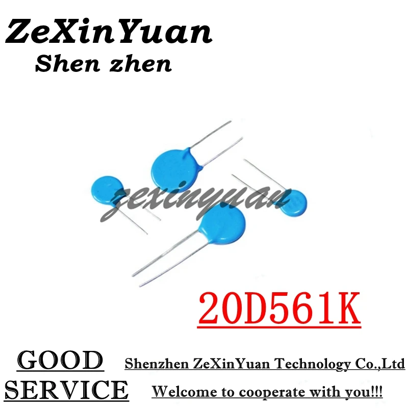 

5 шт./лот 20D561K 560 В 20D561 561KD20 20 мм варистор пьезорезистор