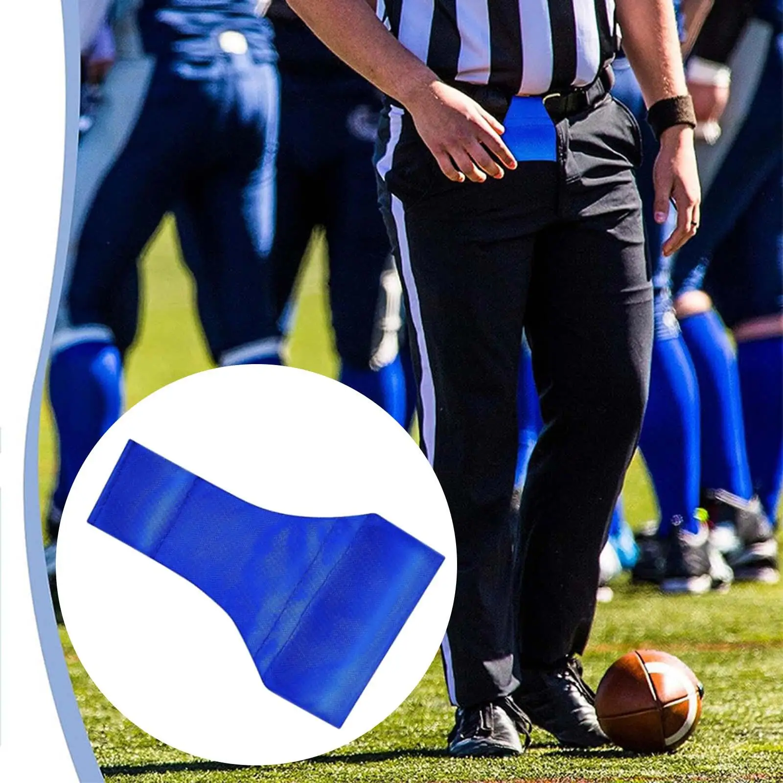 Football Referee Throwing Bag Football Referee Bag Nylon Blue Throw Down for Training Team Games Hockey