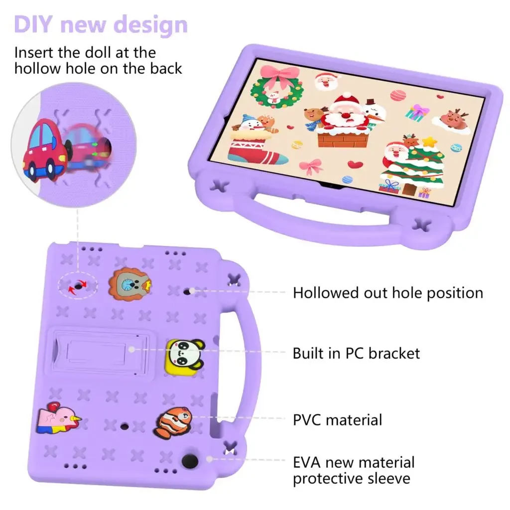 For Samsung Galaxy Tab A9 8.7 inch A8 10.5&lsquo;&rsquo; A7 10.4'' A9 Plus SM-X210 X216B X218U 11 inch Case Kids EVA Cover With Hand Holder tablet case