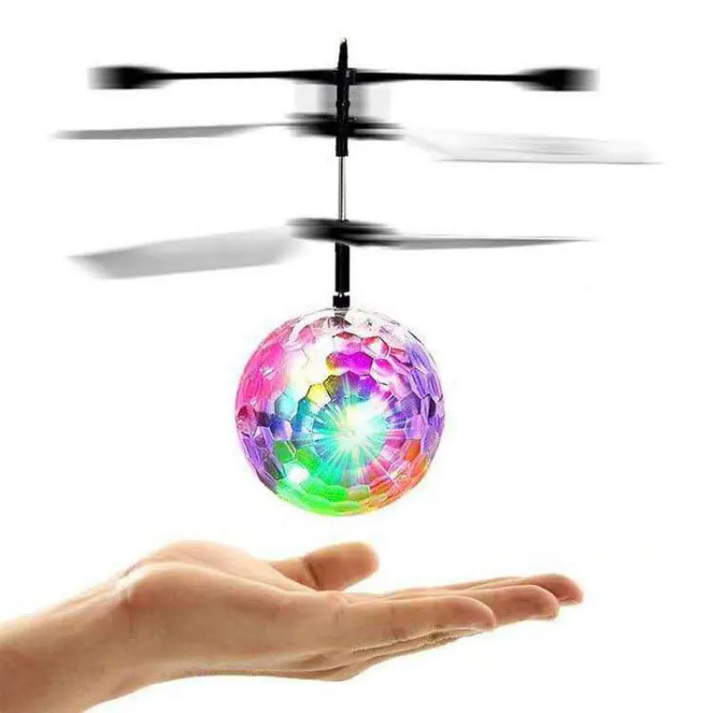 

Colorful Mini Shinning LED Drone Light Crystal Ball Induction Quadcopter Aircraft Drone Flying Ball Helicopter Kids Toys